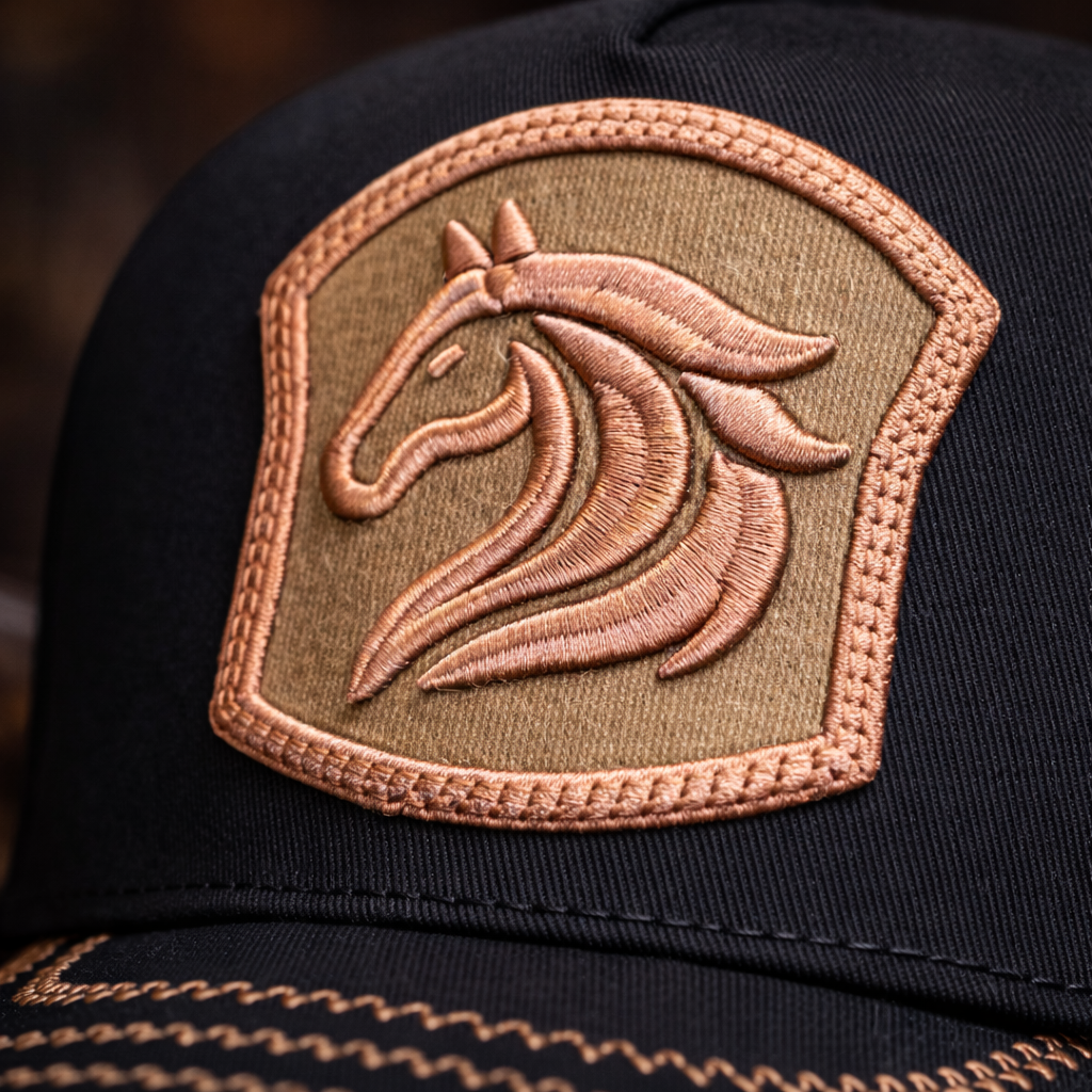 Gorra Caballo Bordado Rosa